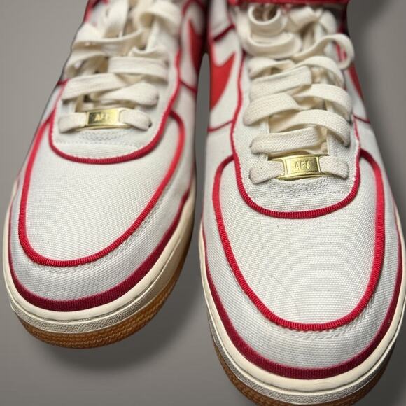 Men's Sz 11 NIKE JORDAN 1 Retro High Phantom Gym Red White Basketball Sneakers - Picture 2 of 13